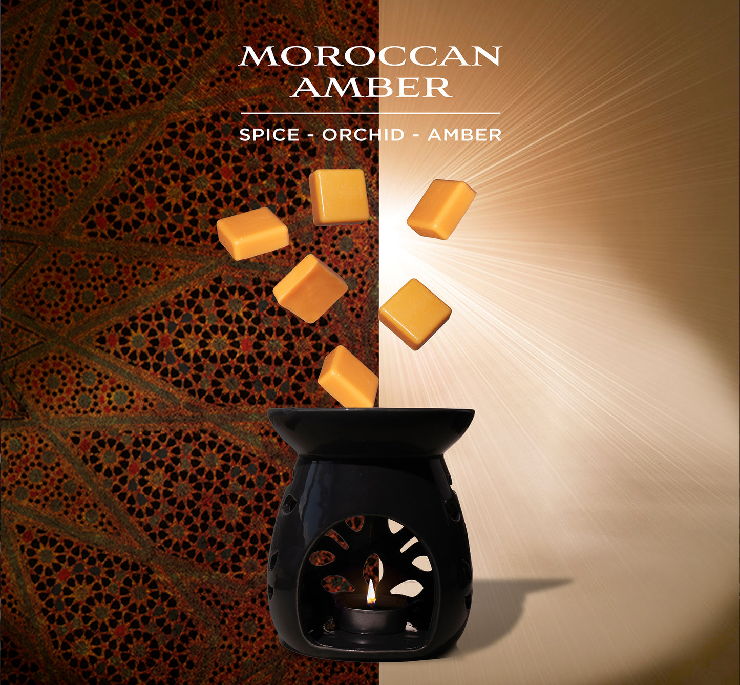 6 Handmade Wax Melts - Moroccan Amber
