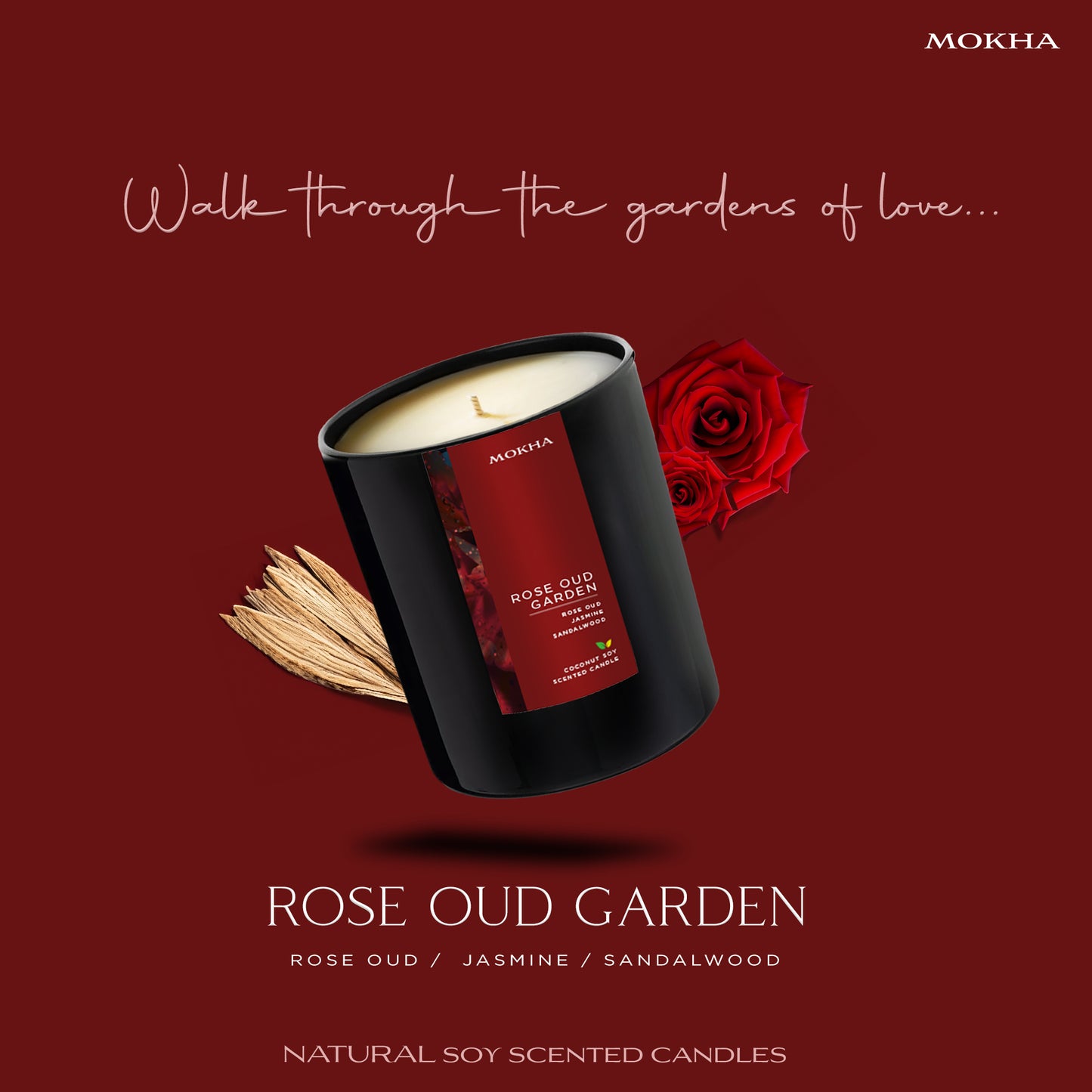 Rose Oud Garden Candle