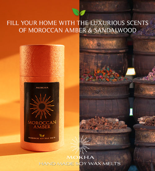 NEW- 6 Handmade Wax Melts - Moroccan Amber - 60g Box | Natural Soy Wax